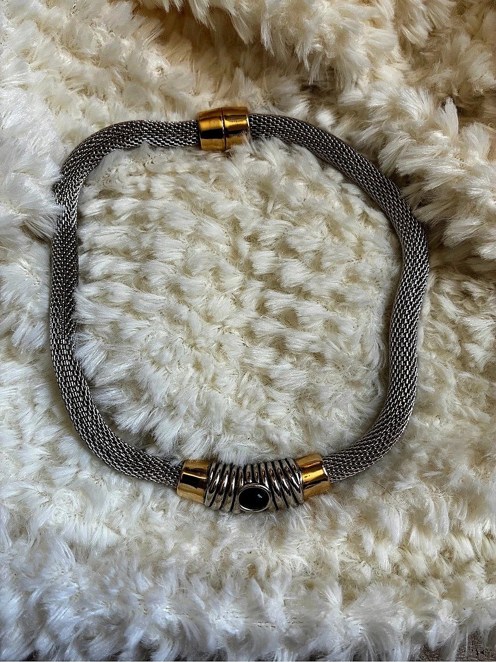 Two-Tone Statement Necklace